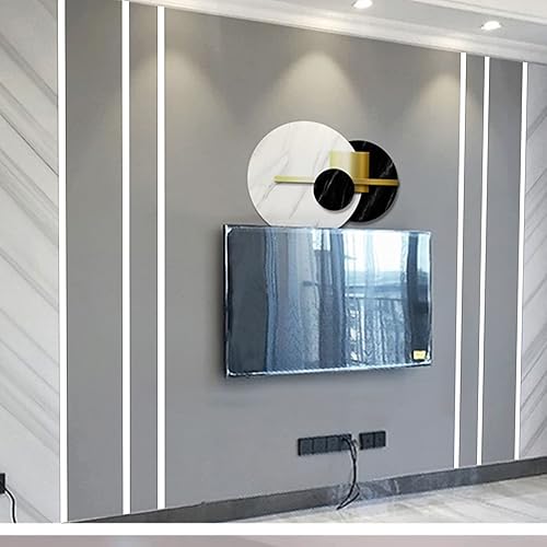 Miniatura 5 de Moldura de pared para despegar y pegar, 0.4 pulgadas x 16 pies, pared, piso, azulejos, armario, espejo, gabinete y moldura autoadhesiva (plateado)