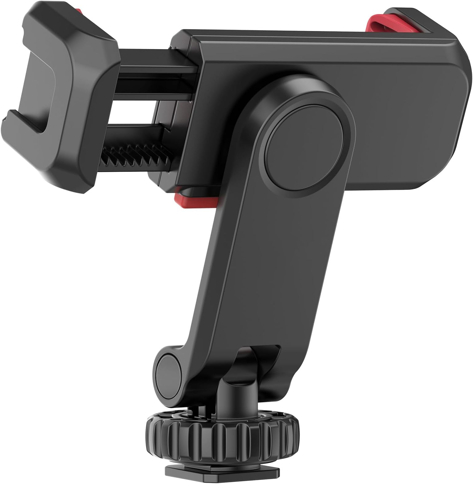 Eacam ST-06S Multi-functional Phone Holder Clamp Phone Tripod Mount 360° Rotatable with Dual Cold Shoe Mounts for Smartphone Vlog Selfie Live Streaming Video Recording
