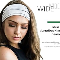 Vista 19 de IVARYSS Wide Headbands for Women, Solid Knotted Head Wraps Turbans, Large African Style Head Bands Hair Accessories, 6 Pack