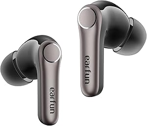 🎫🎫 DOUBLE COUPON! EarFun Air Pro 4+ Bluetooth Headphones with Noise Cancelling, Hybrid Driver System, Hi-Res Audio, aptX Lossless, LDAC, 6 Mic AI Calls, 54 Hours Battery, Multipoint, Wear Detection, IP55, Bluetooth 6.0