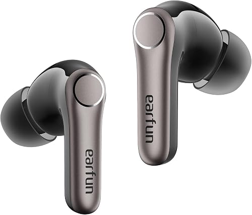 EarFun Pro 4+ Adaptive Noise Cancelling Earbuds, Bluetoot…