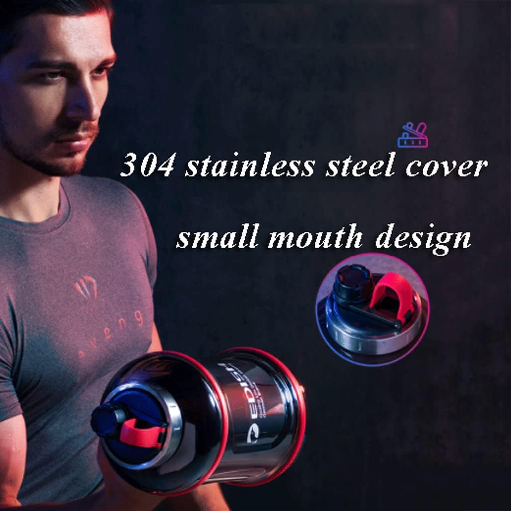 ハーフガロンウォーターボトル詰め替え式ポータブルスポーツウォーターボトルハンドル付き夏大型飲料水ボトルジムキャンプ用