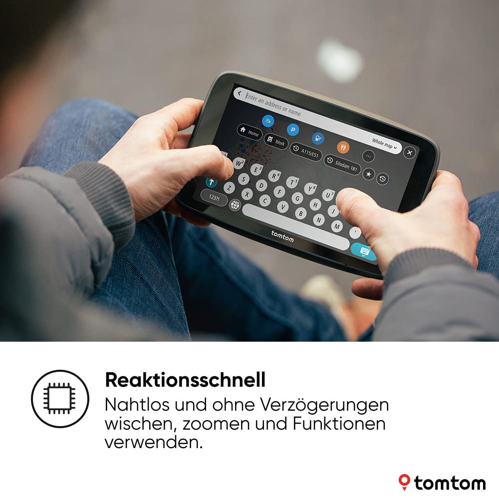 TomTom LKW Navi GO Expert Plus (7 Zoll-Display, Routenführung und POIs für große Fahrzeuge, TomTom Traffic inklusive, Weltkarten, Echtzeitwarnungen zu Beschränkungen)