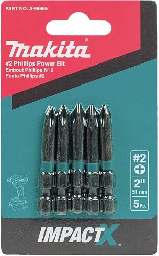 Miniatura 7 de Makita A-96671-10 Impactx 2 Phillips 2 Power Bit, 10 x 15 Pack, Display
