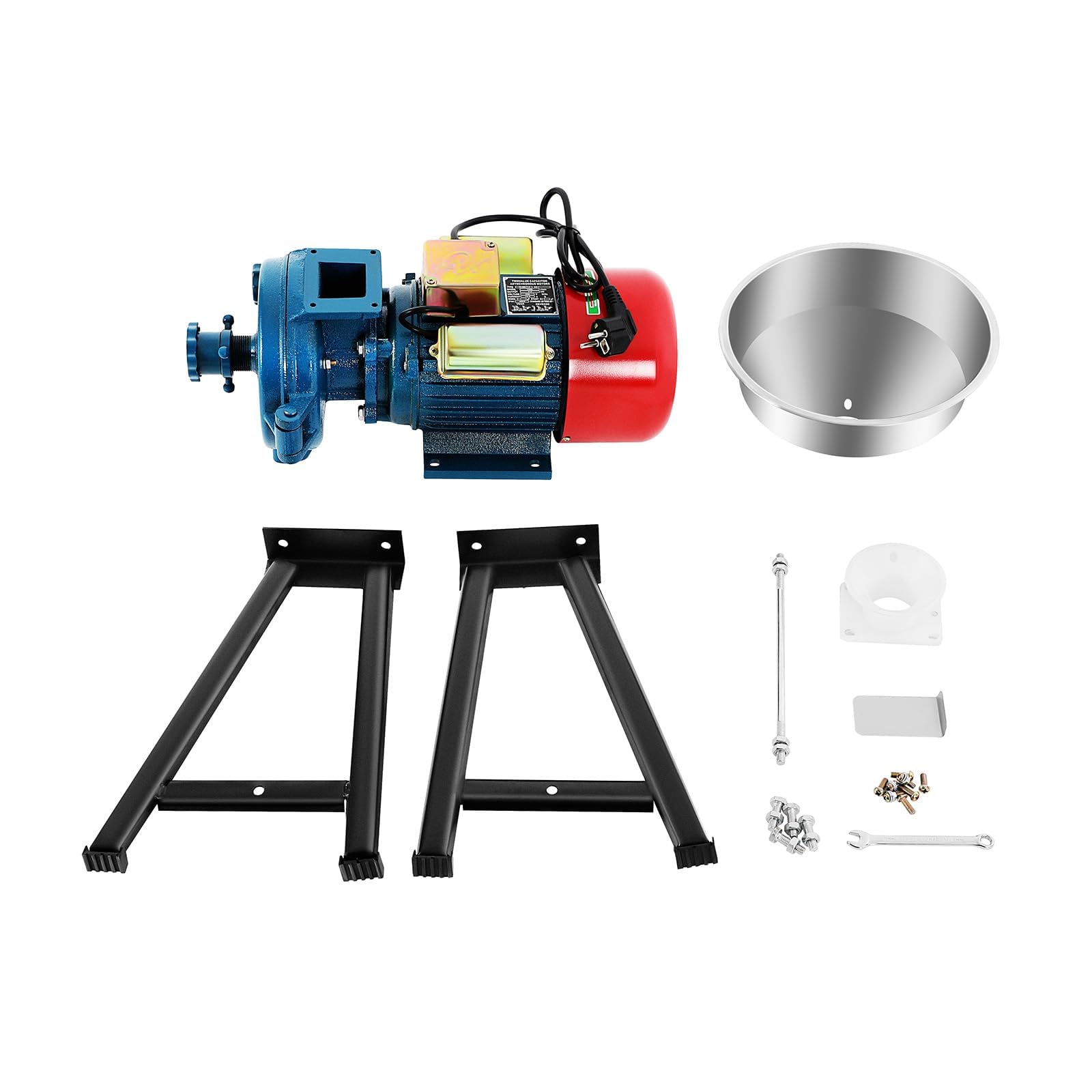 Elektrische Getreidemühle, 2200 W, für Körner, Mais, Stroh, Lebensmittel, 54 kg/h | Elektrischer Grinder, Getreidemühle, hohe Leistung, Trichter aus Stahl, 1400 U/min