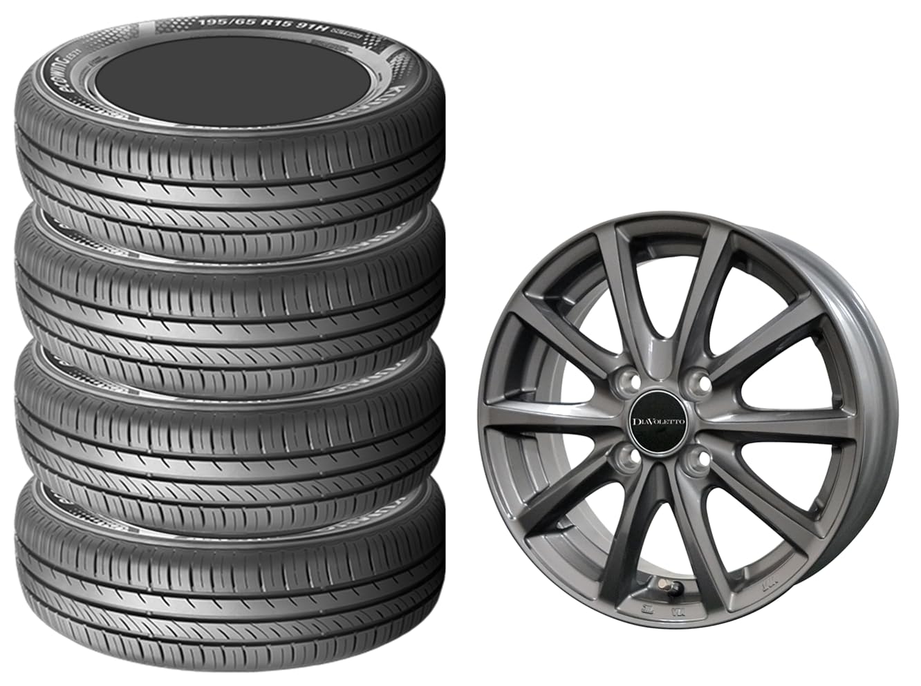 Amazon | 【サマータイヤ・アルミホイール4本セット】 KUMHO(クムホ