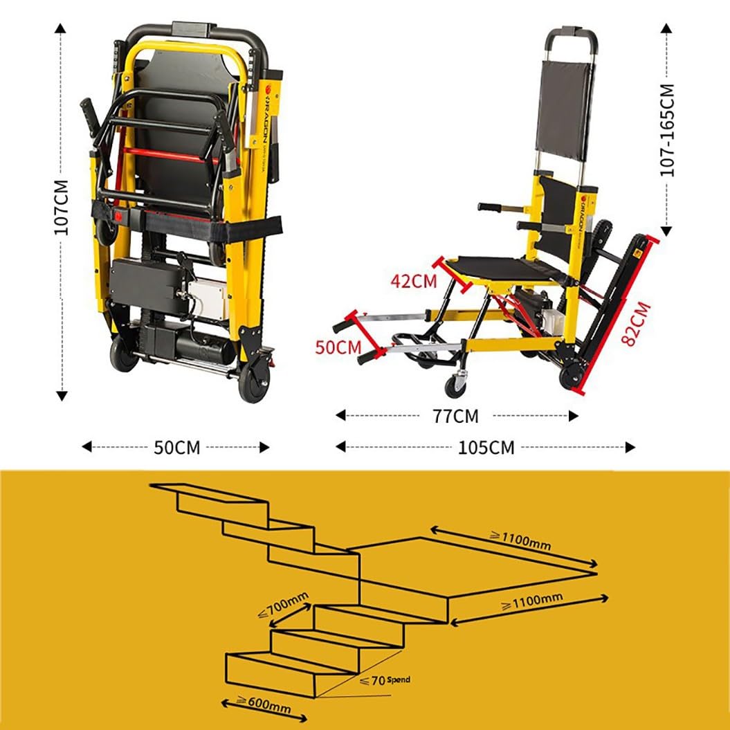 Salvaescaleras Para Personas Mayores,Silla De Ruedas Eléctrica Plegable,Salvaescaleras Portátil,Salvaescaleras Eléctricas,Scooter De Movilidad,Para Subir Y Bajar Escaleras A,Pilas incluidas