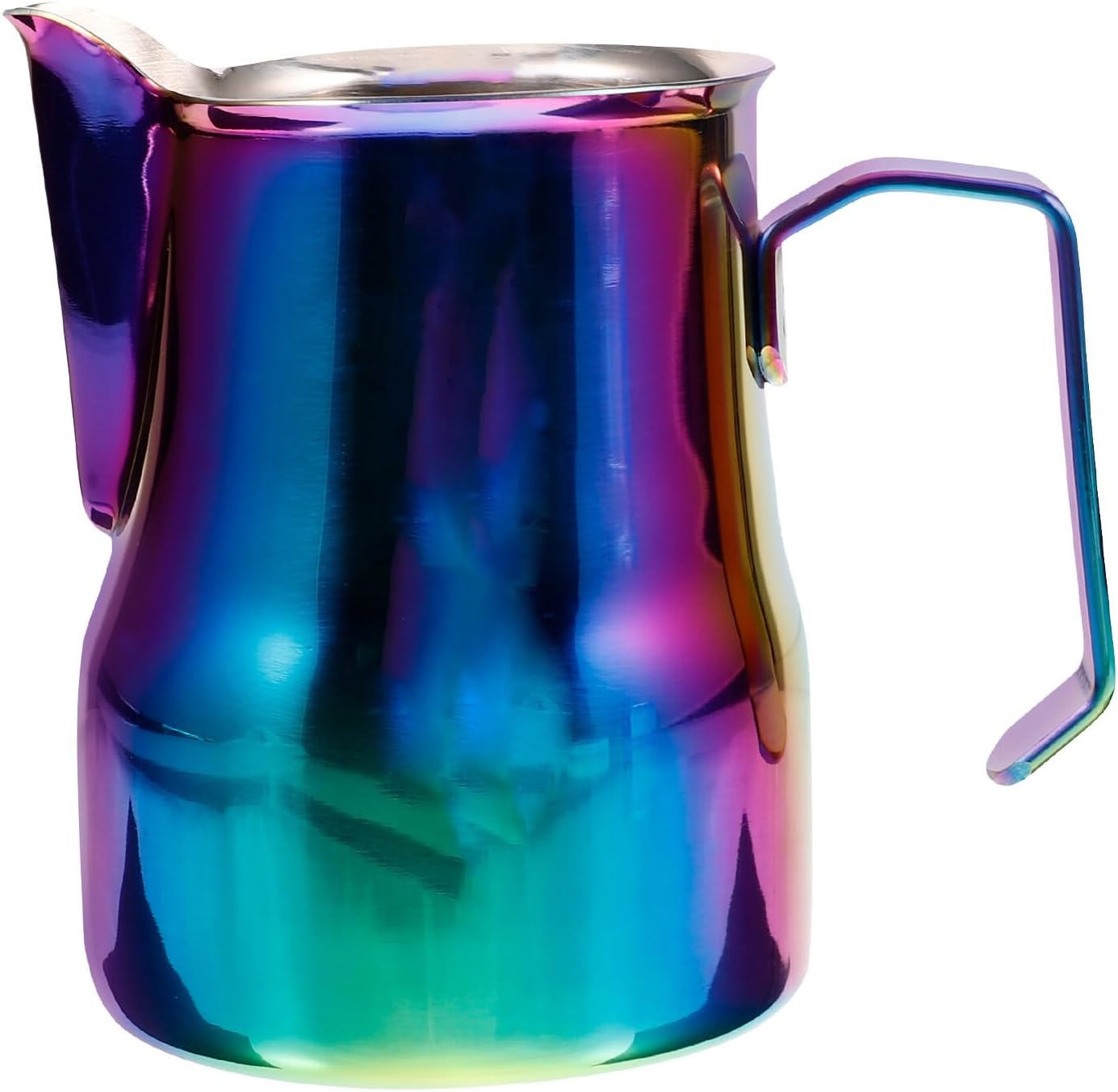 Stainless Steel Milk Frothing Pitcher Small Creamer Coffee Jug with Narrow Spout for Latte Art Cappuccino Frothing Portable Espresso Milk Frother Cup