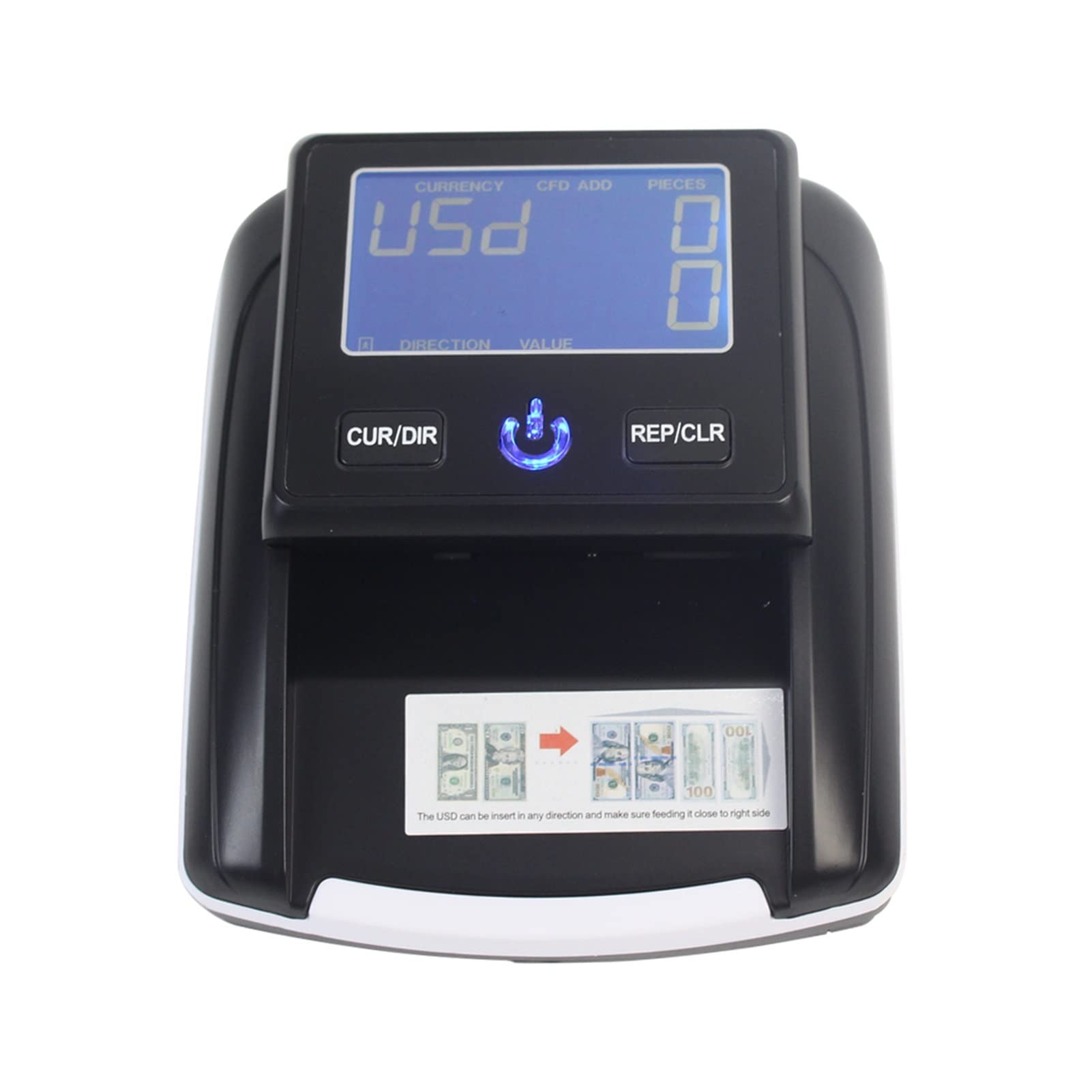 Counter Machine Monti Rilevatore di denaro con batteria ricaricabile for le banconote rilevanti(LED with battery)