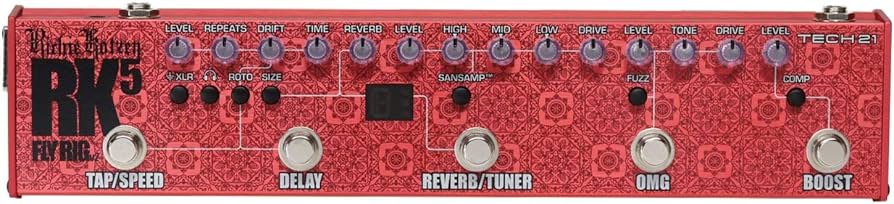 Amazon.com: Tech 21 SansAmp Richie Kotzen Signature RK5 Fly Rig V2