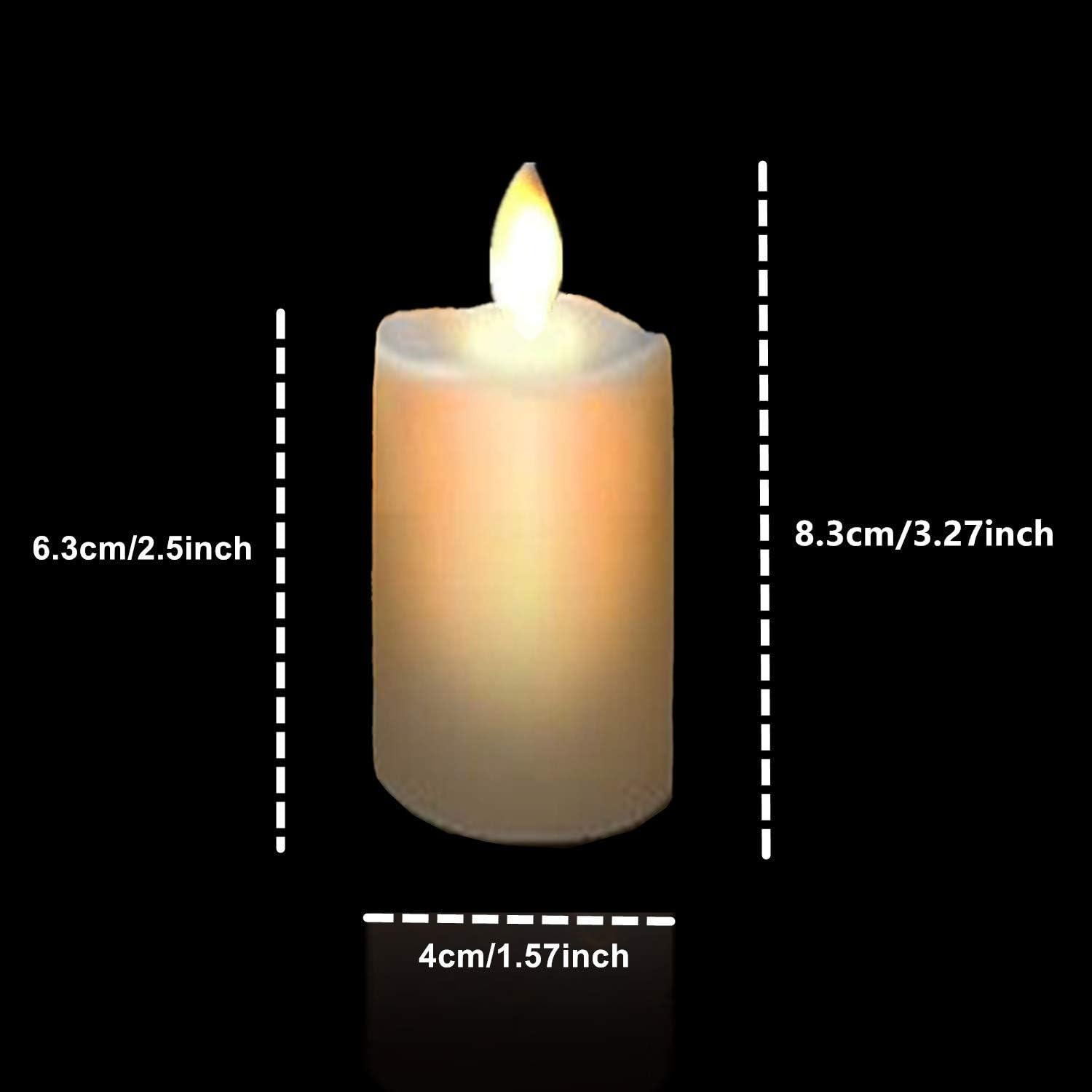 Burning Sister Remote Battery Operated Led Tea Lights Flameless Fake Tealight Candles Flickering Candle Light with Timers for Wedding Decorations Outdoor Decor【6 Pack】 : Tools & Home Improvement