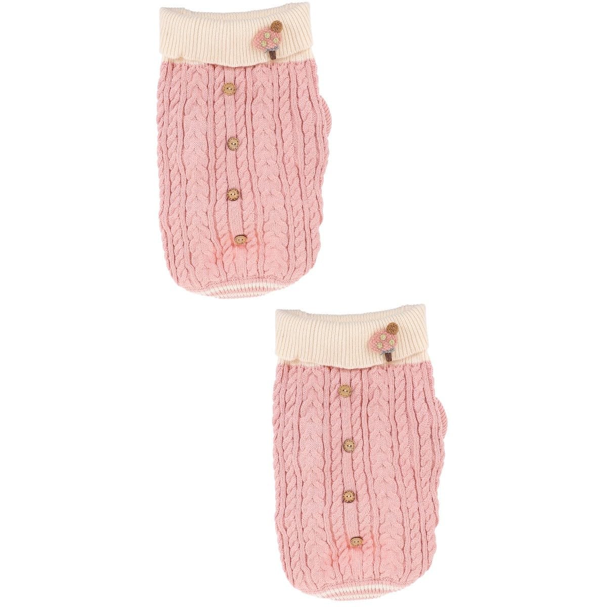 FRCOLOR 2 Piezas De Suéter Abrigado para Perros Ropa Elegante Y Fácil De Poner para Perros Pequeños.