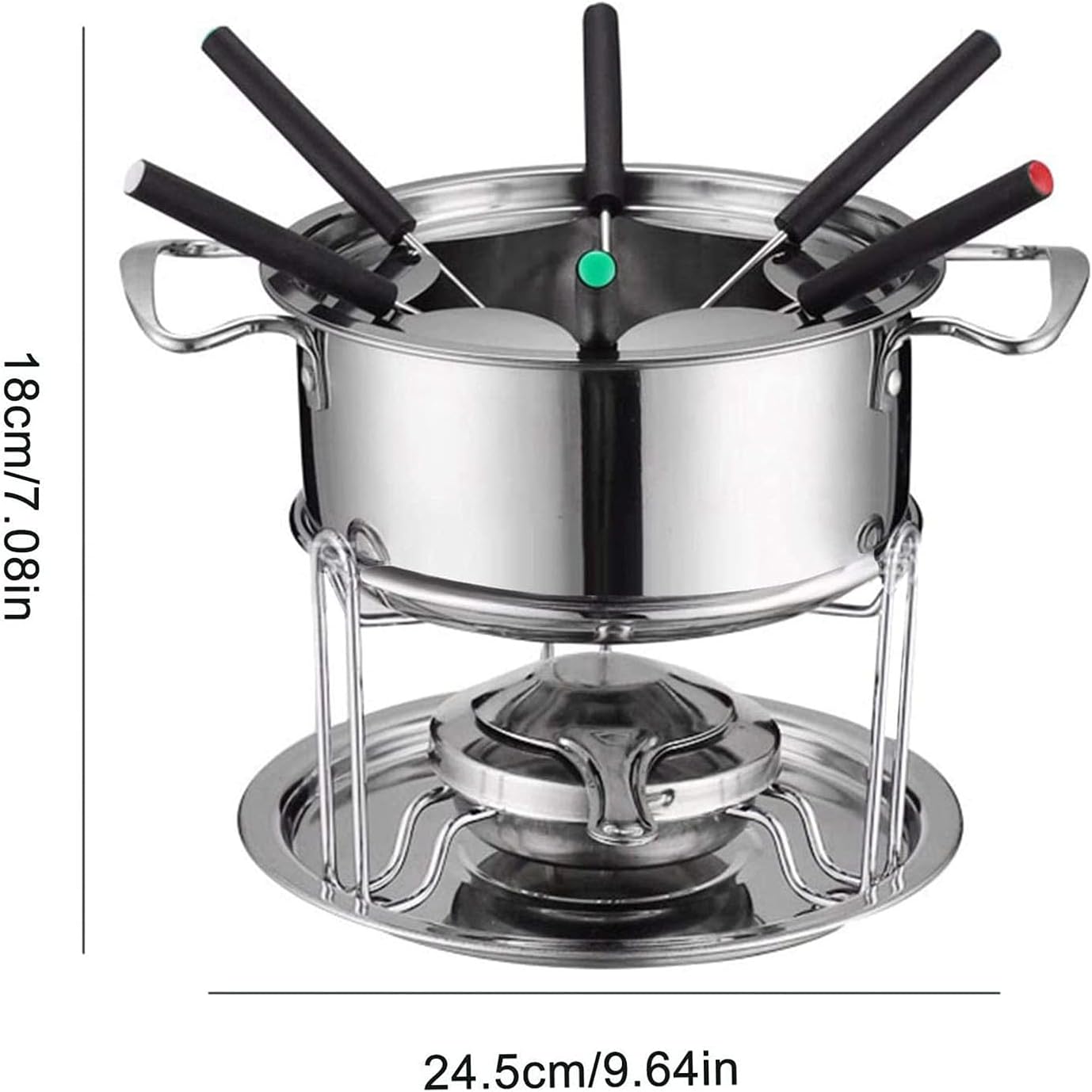Skillful and powerful fire-locking cloak fire-locking fork multi-purpose non-locking steel ice cream skillful and strong power milk hot-melting hot-melting pot fire-hoten cloak kitchen arrangement
