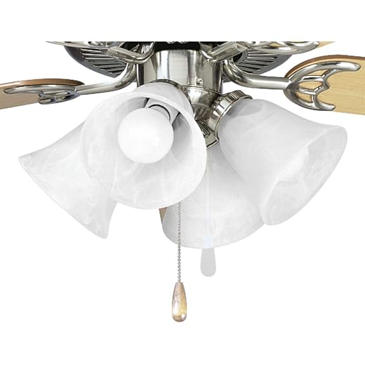 Progress Lighting AirPro 15" Ceiling Fan Light Kit, Brushed Nickel