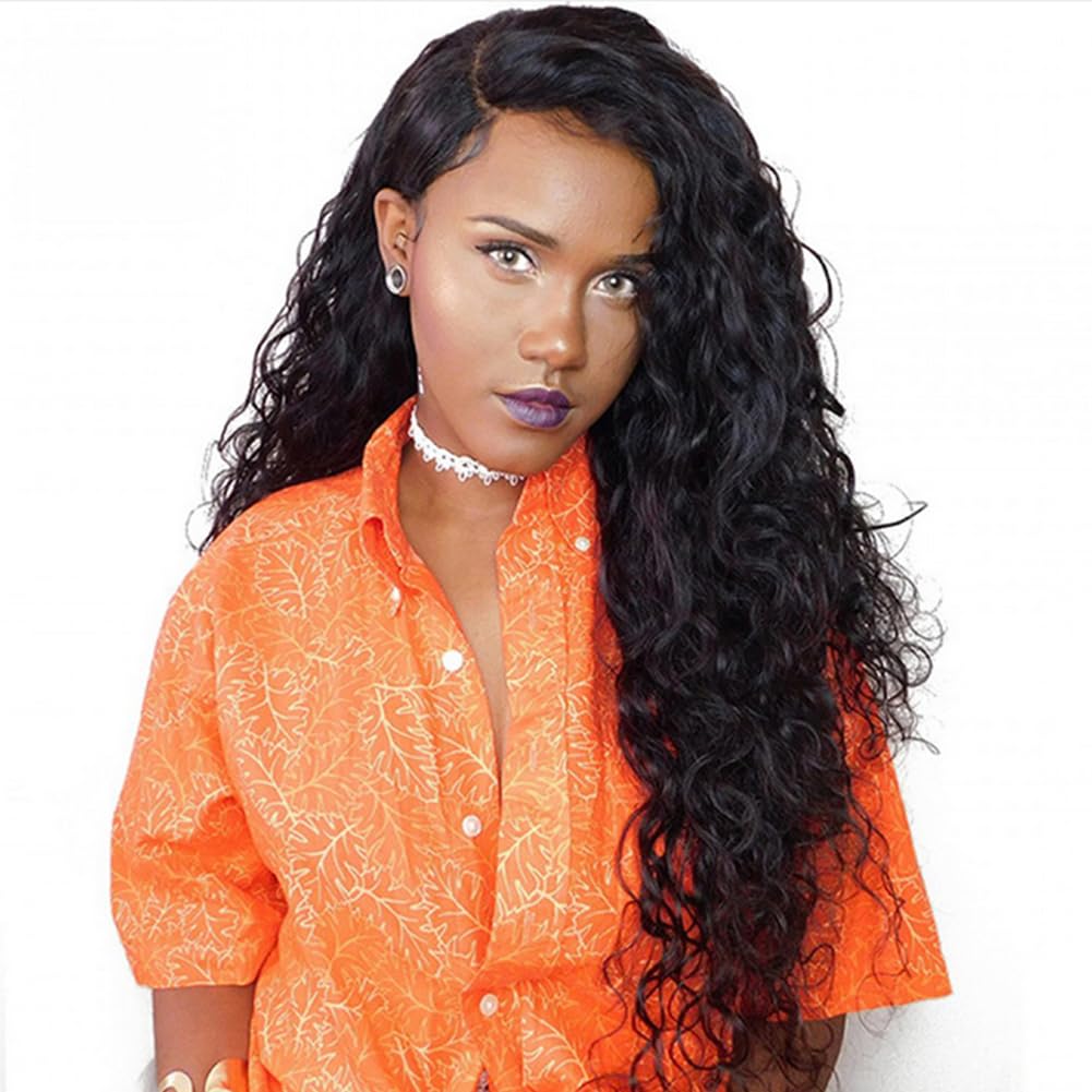 Tape in Hair Extensions Natural Wave Human Hair for Black Women, Natural Wavy Curly Black Tape on 100% Real Human Hair Extensions Skin Weft Wavy Hair Extensions 26Inch 100G 40PCS