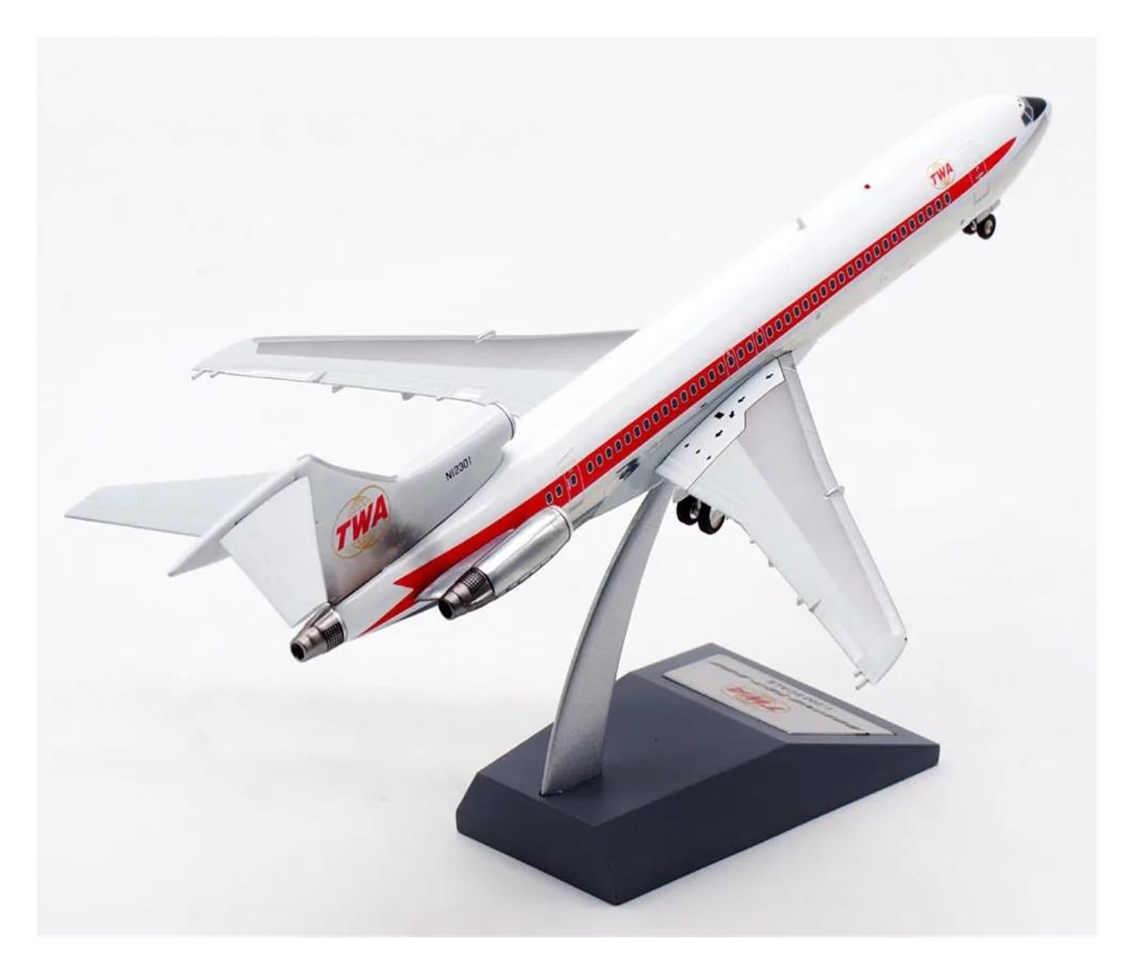 Aerobatic Flugzeug 1:200 Inflight IF722TW0120W TWA Airlines Boeing B727-200 Druckguss-Flugzeug Jet Modell N12301