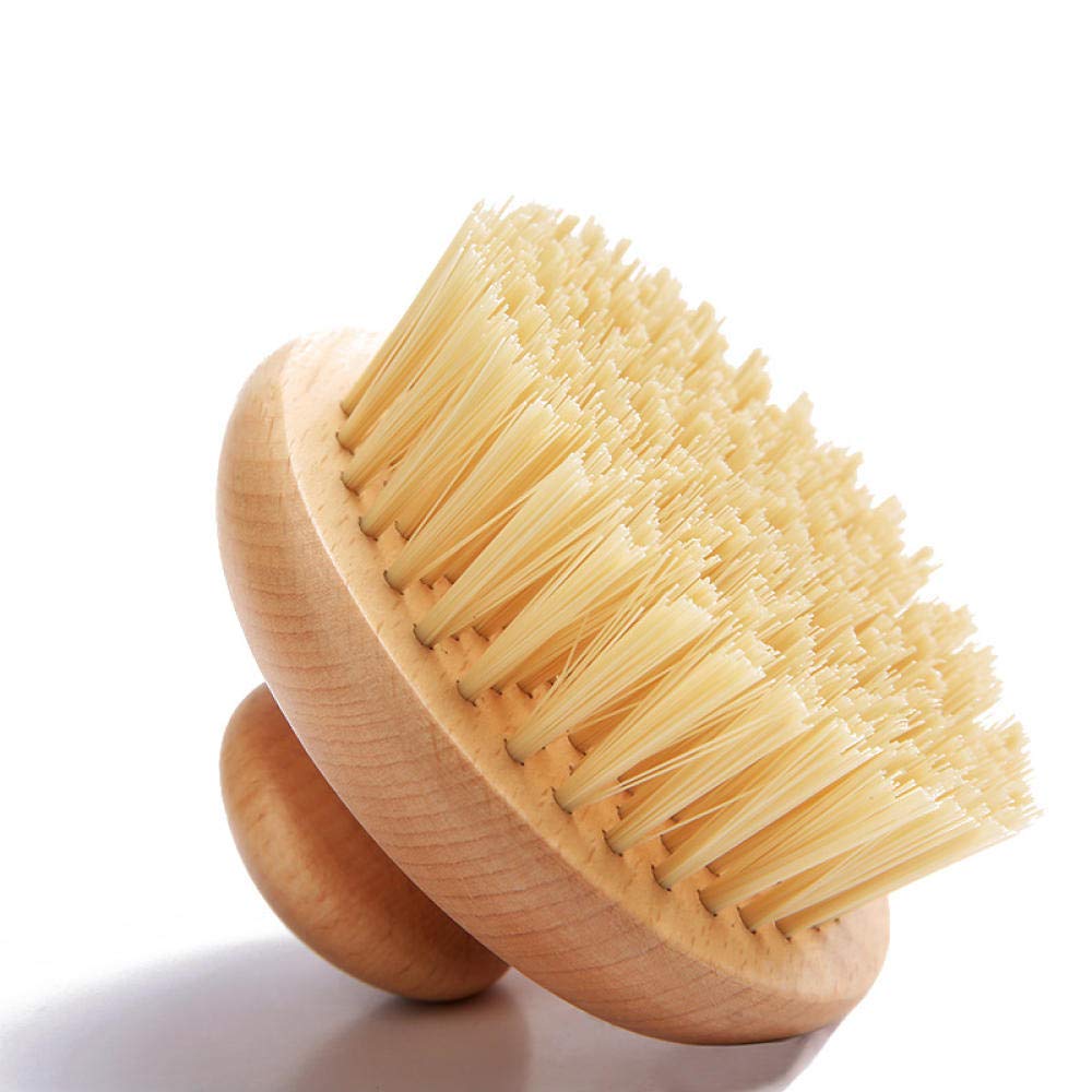 HMTE Brosse de Bain Douche épurateur de Dos de Douche Brosse de Bain à Poils Doux à Manche Court Brosse sèche Nettoyage en Profondeur améliorer l'état de la Peau
