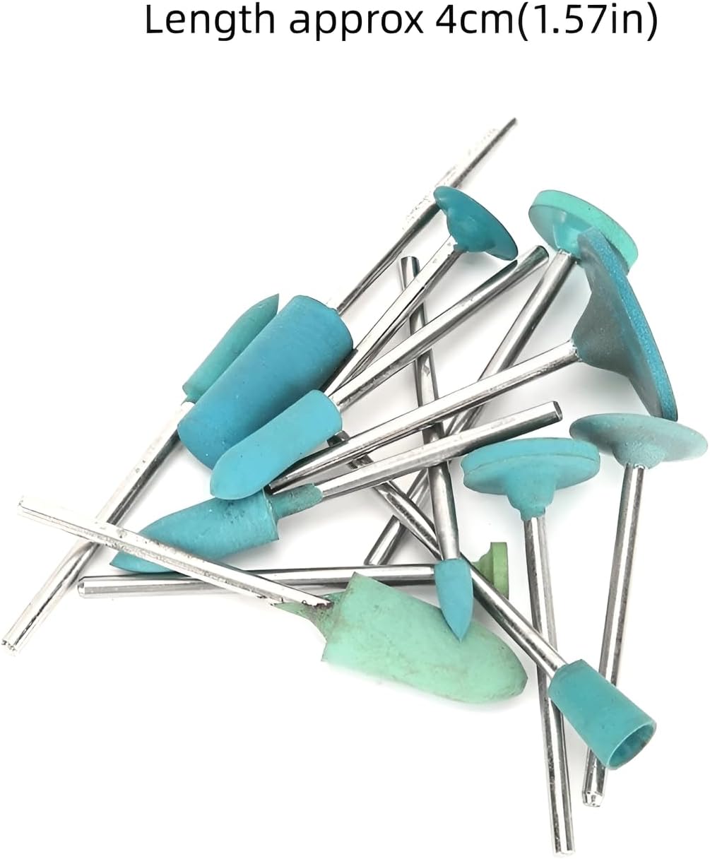 ACNTENY 13 Pcs Rubber Polishing Rotary Tool Accessories for Jewelry