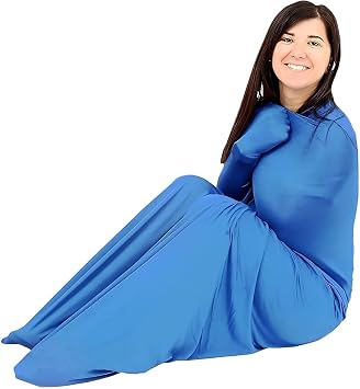 Body Sock for Men Women Sensory Sock X-Large Full Body Wrap with Light Breathable PolyesterSky Blue,X-Large/XL