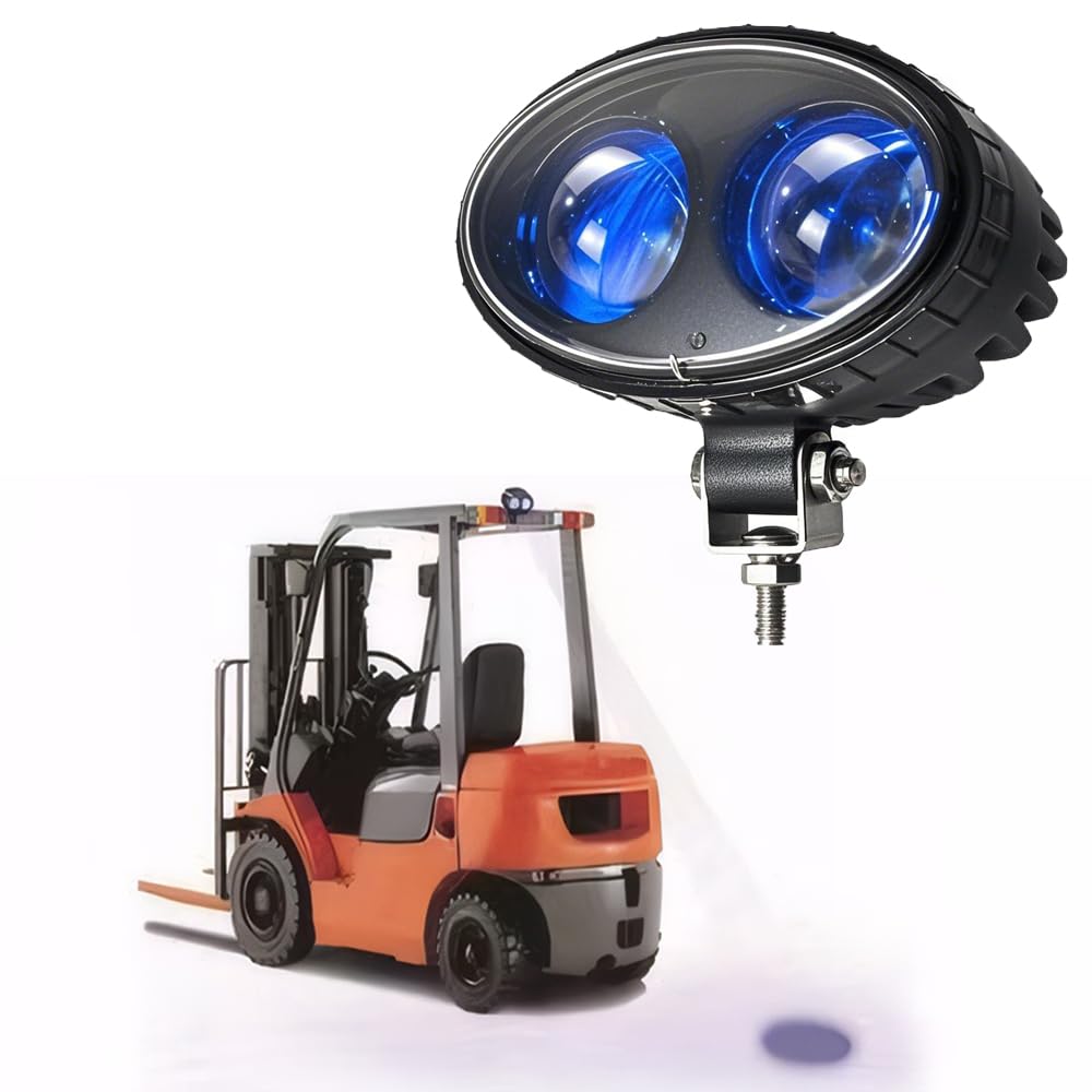 Led Blau Gabelstapler Sicherheit 5,5 Zoll 8 Watt Warehouse Gabel Warnlicht Hohe Helligkeit-Chip DC 10-100V Breite Spannung 250 Lm