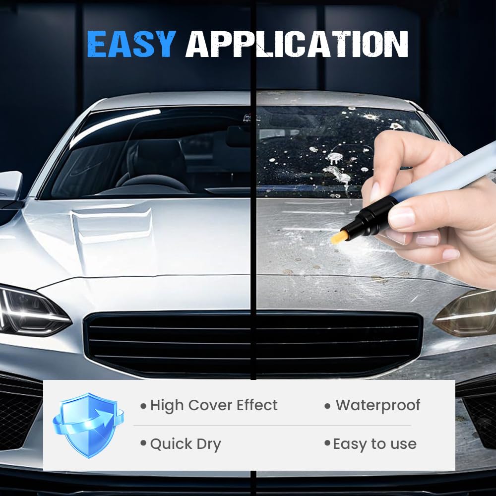 Générique Stylo Anti Rayure Voiture, 2026 Efface Rayure Profonde Voiture, Stylo Retouche Voiture Modèle Crème de réparation de Rayures pour Réparer les Petites Rayures Automobiles Peinture (2Pcs) - 5