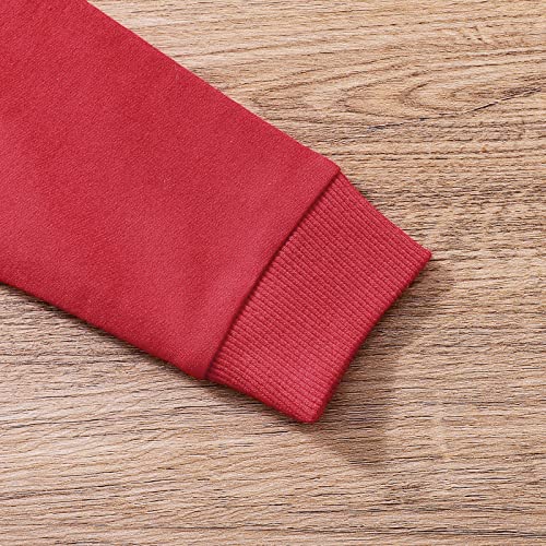 Toddler Baby Girls Boys Christmas Sweatshirts Long Sleeve Crewneck Pullover Letter Print Blouse Xmas Fall4