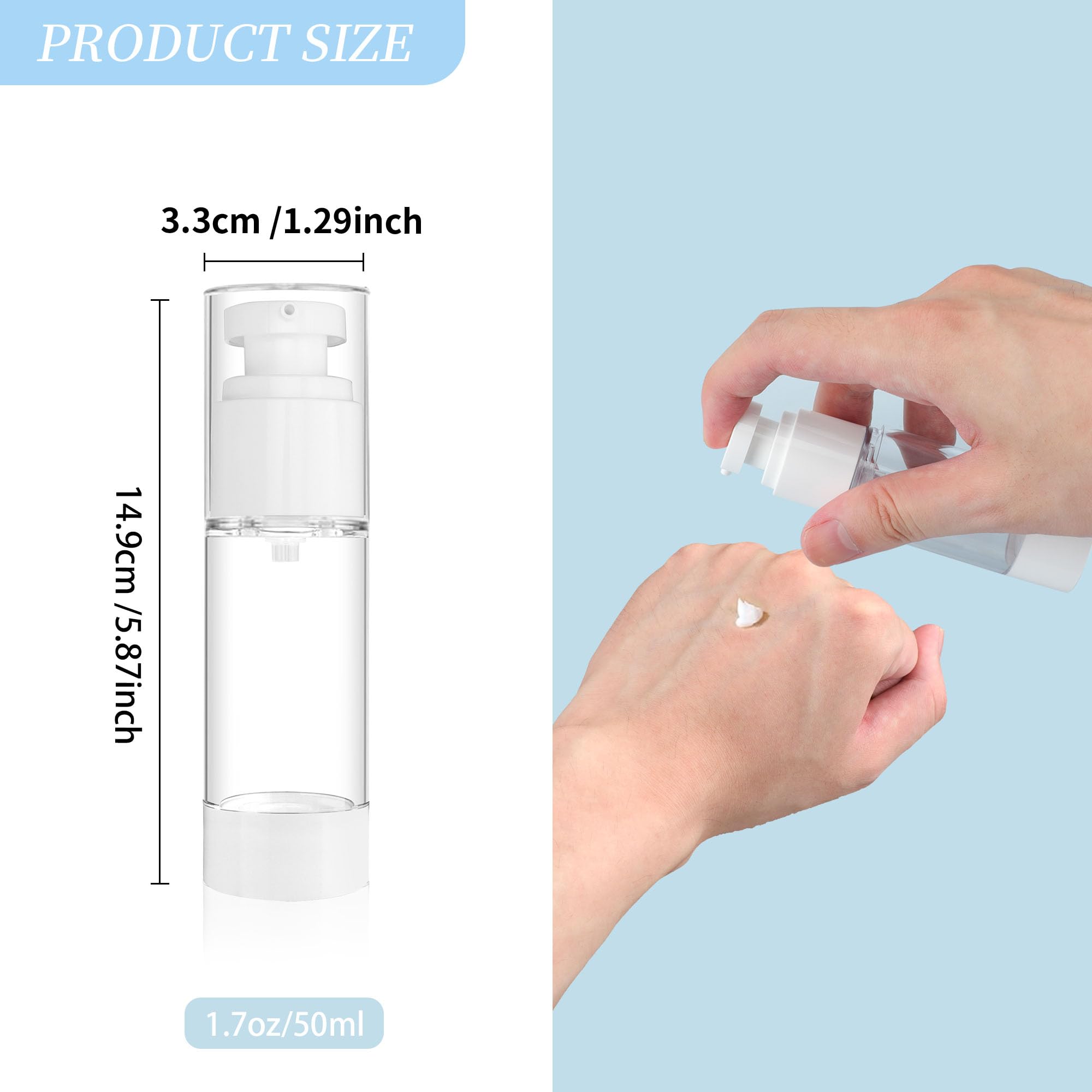 WENLISELL 12 PCS Airless Pump Bottle 50ml - Image 2