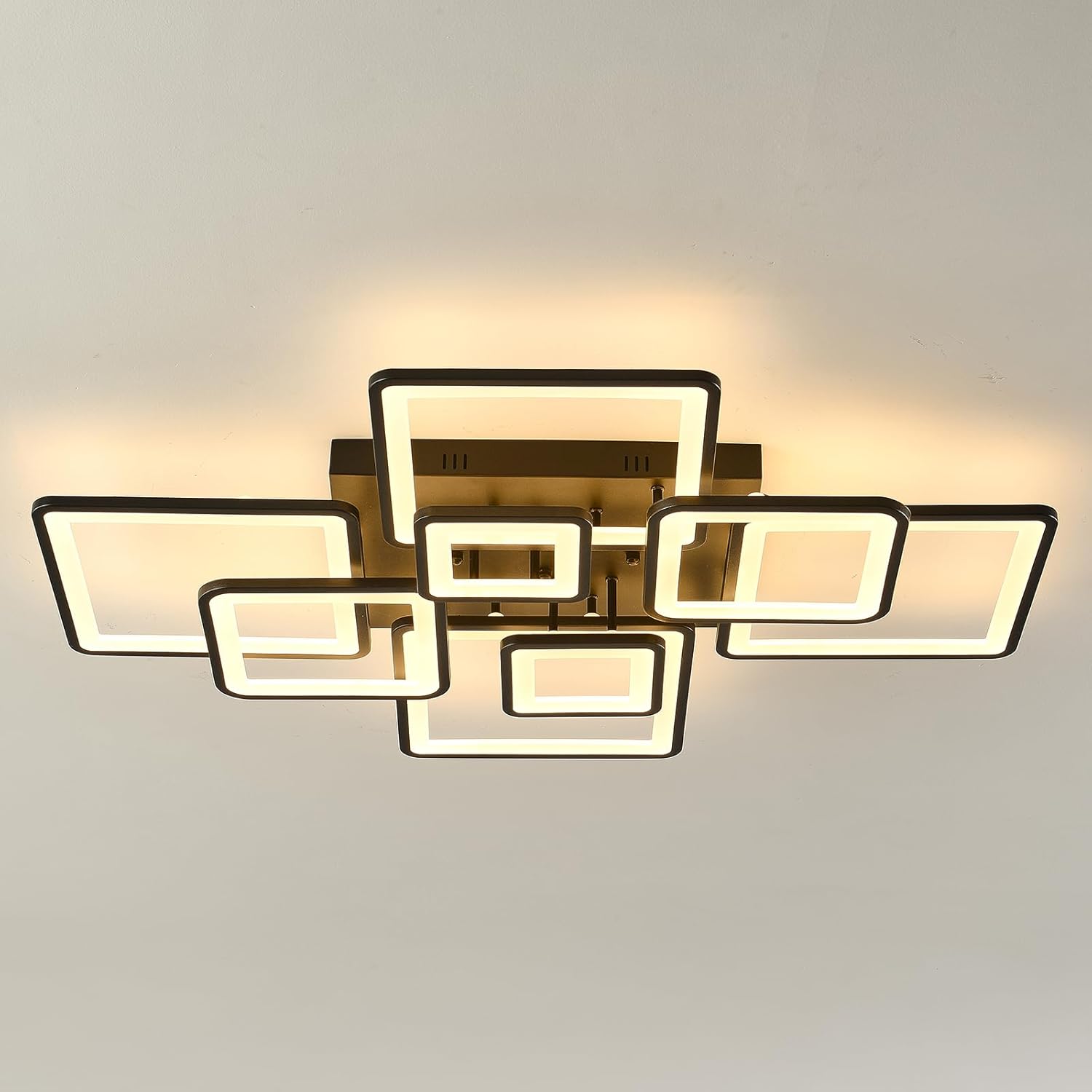 Synaiolma LED Ceiling Light, side view showing thin profile