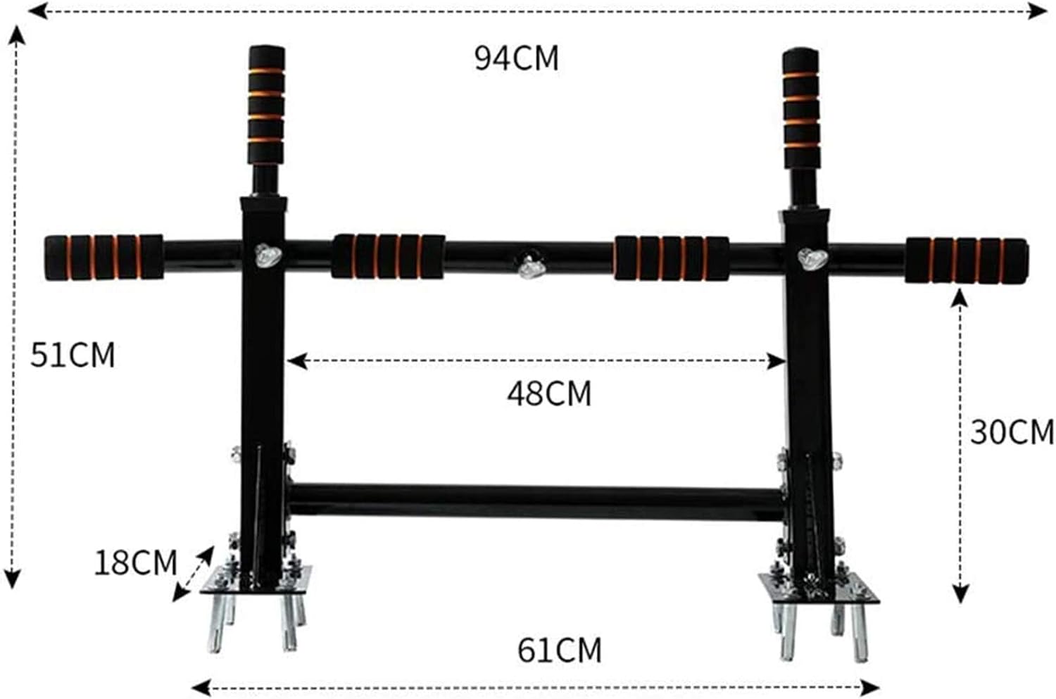 Pull Ups Strength Training Pull-Up Bars Strength Training Dip Stands Pull-Up Bars Indoor Fitness Wall-Mounted Horizontal Bar Stable Non-Slip Men and Women Strength Training Equipment