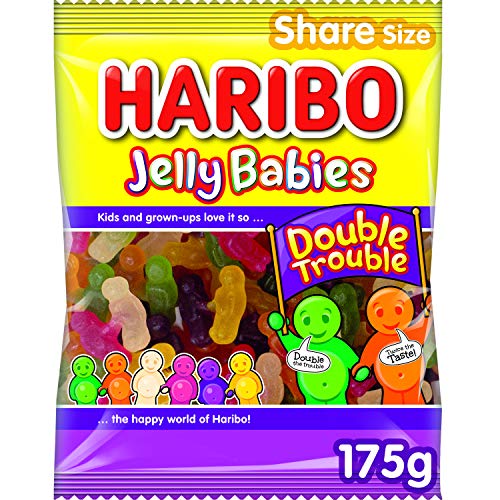 Haribo Jelly Babies Double Trouble Sweets Bag 175g