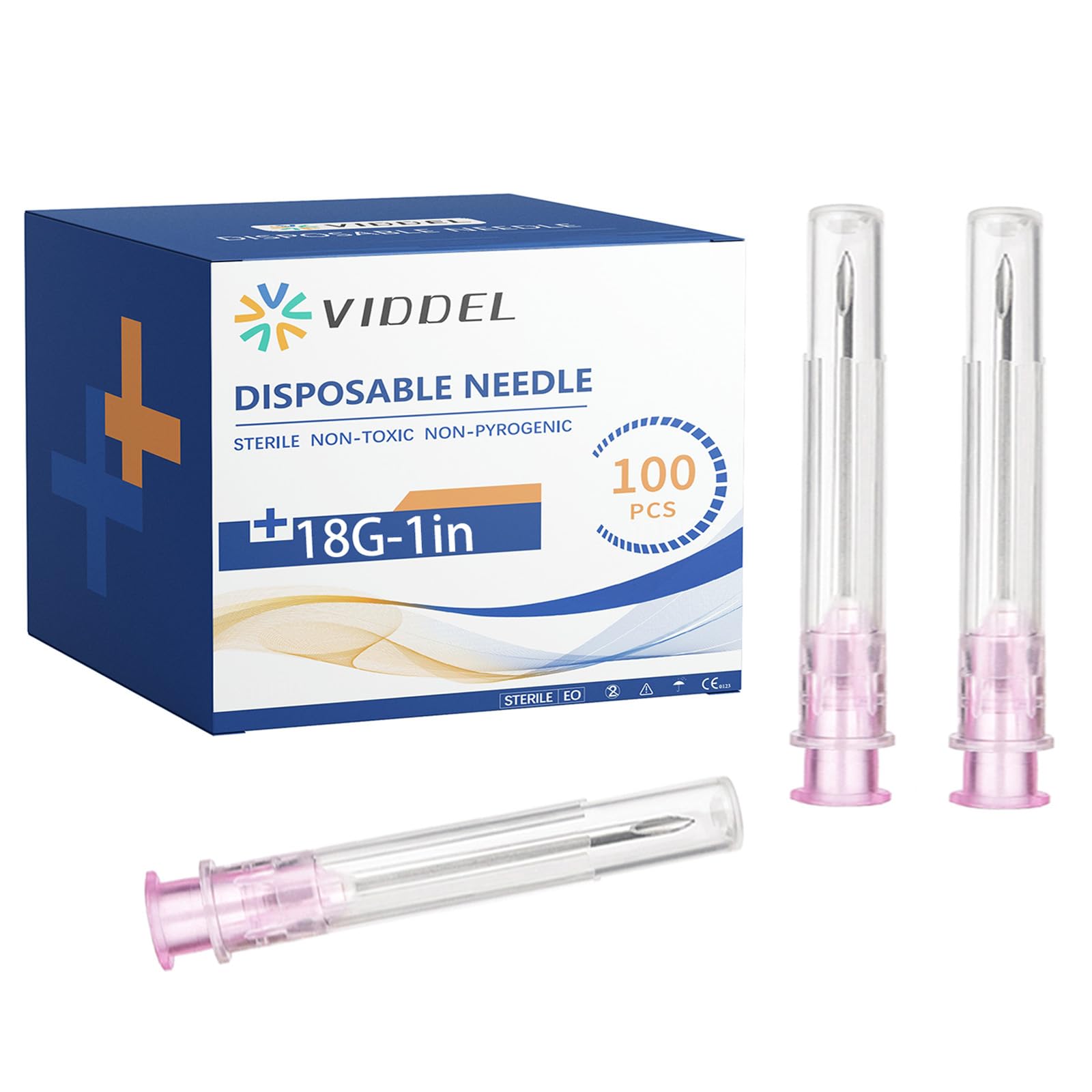 100 PCS 18G 1 inch for Lab, Refilling Liquid, Individually Packaged