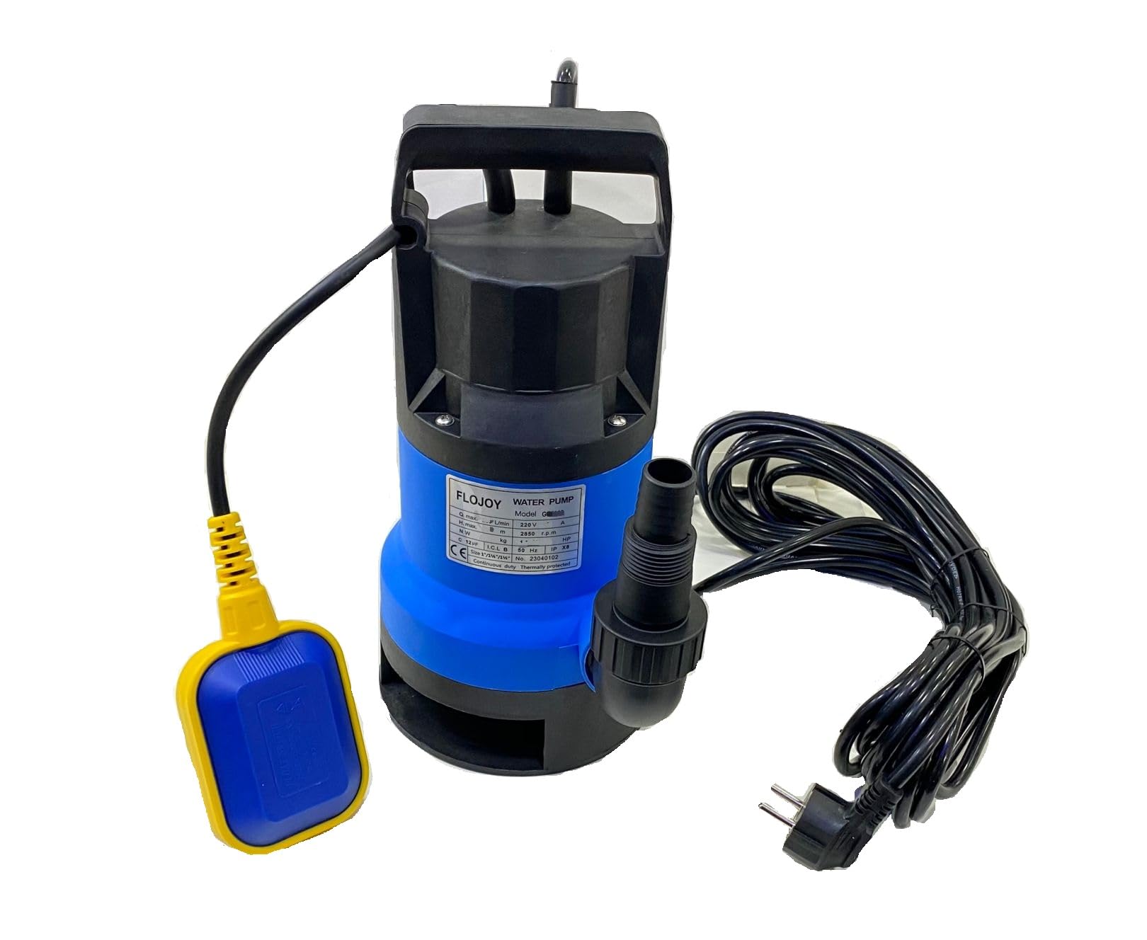 Asian Pumps & Machineries 1/2 HP Submersible Sewage Clean/Dirty Water Pump Thermal Protector with Automatic Float Switch (Max Flow Rate 7500 L/h head 5M Outlet size 1 & 1.5 Inch 220V) 400W (B0BG3BHKXL) Amazon Price History, Amazon Price Tracker