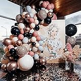 Rosok Mode Élégante Thème Fête Décorations 132 Pcs Ballons en Latex pour D'anniversaire, Mascarade, Décoration de Café, Restaurant Étoilé, D'entreprise, Soeur, Vacances, (Wild Fashion style-1)