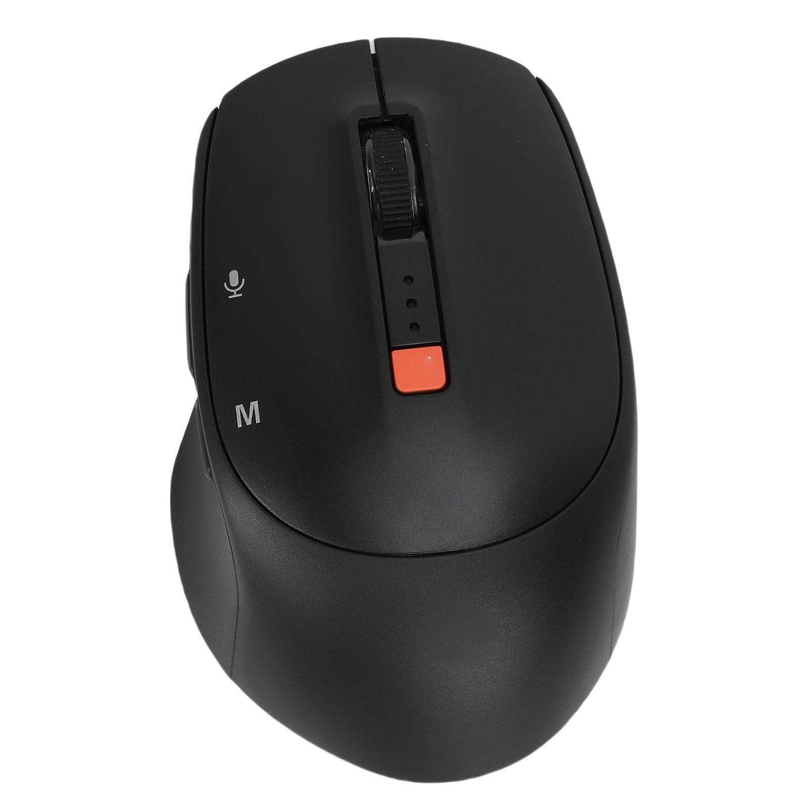 GOWENIC Souris Vocale Intelligente IA, Souris sans Fil à 6 Boutons avec Saisie Vocale de 400 Mots en 1 Minute, Traduction en Temps Réel avec Une Précision de 98%, Bluetooth 5.0 et (Black)