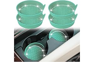 zipelo Turquoise Car Coaster, Coasters for Car Cup Holders