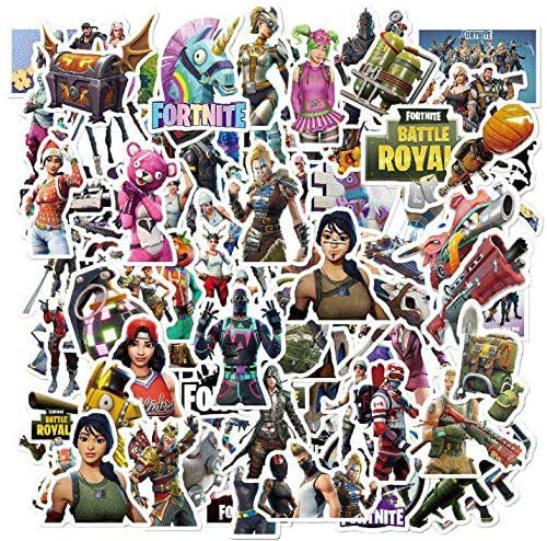 Supreme Skinz Battle Royal - Pegatinas de pegatinas (100 unidades), diseño de pistolas Cover