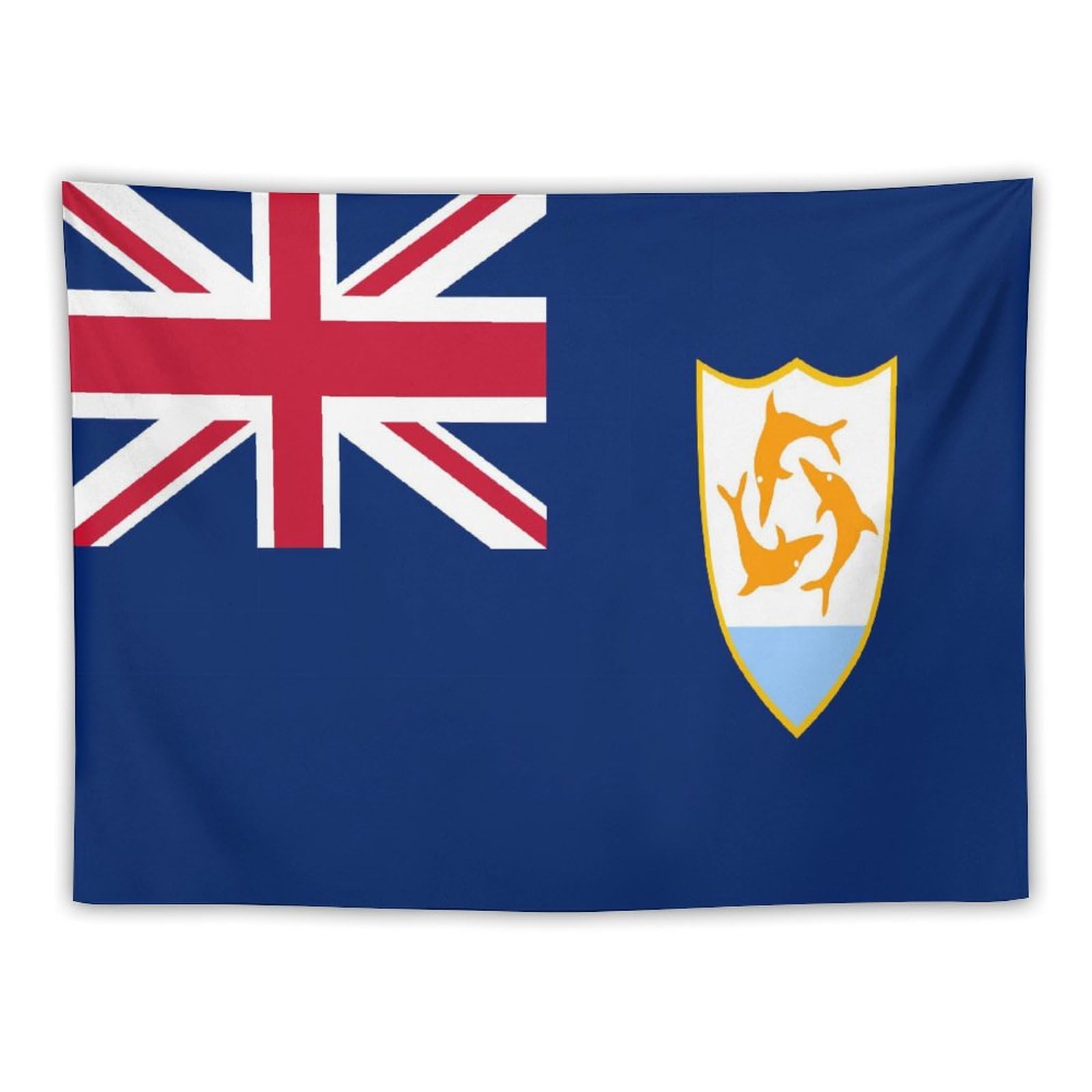 XingFox Anguilla Flag Tapestry Wall Hanging, National Flag Art Wall Decoration Tapestry, For Bedroom Living Room Dorm Home Decoration, 30"x40"