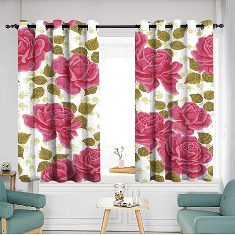 Amazon Co Jp ホームワンラブ Home1love グロメットウィンドウカーテン シームレス壁紙パターン 花付き W 72 Xl 72 1cm 1cm Diy 工具 ガーデン