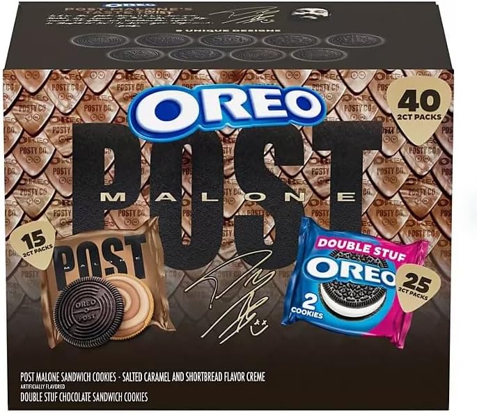 Oreo Post Malone Cookies Variety Pack - 40 Count