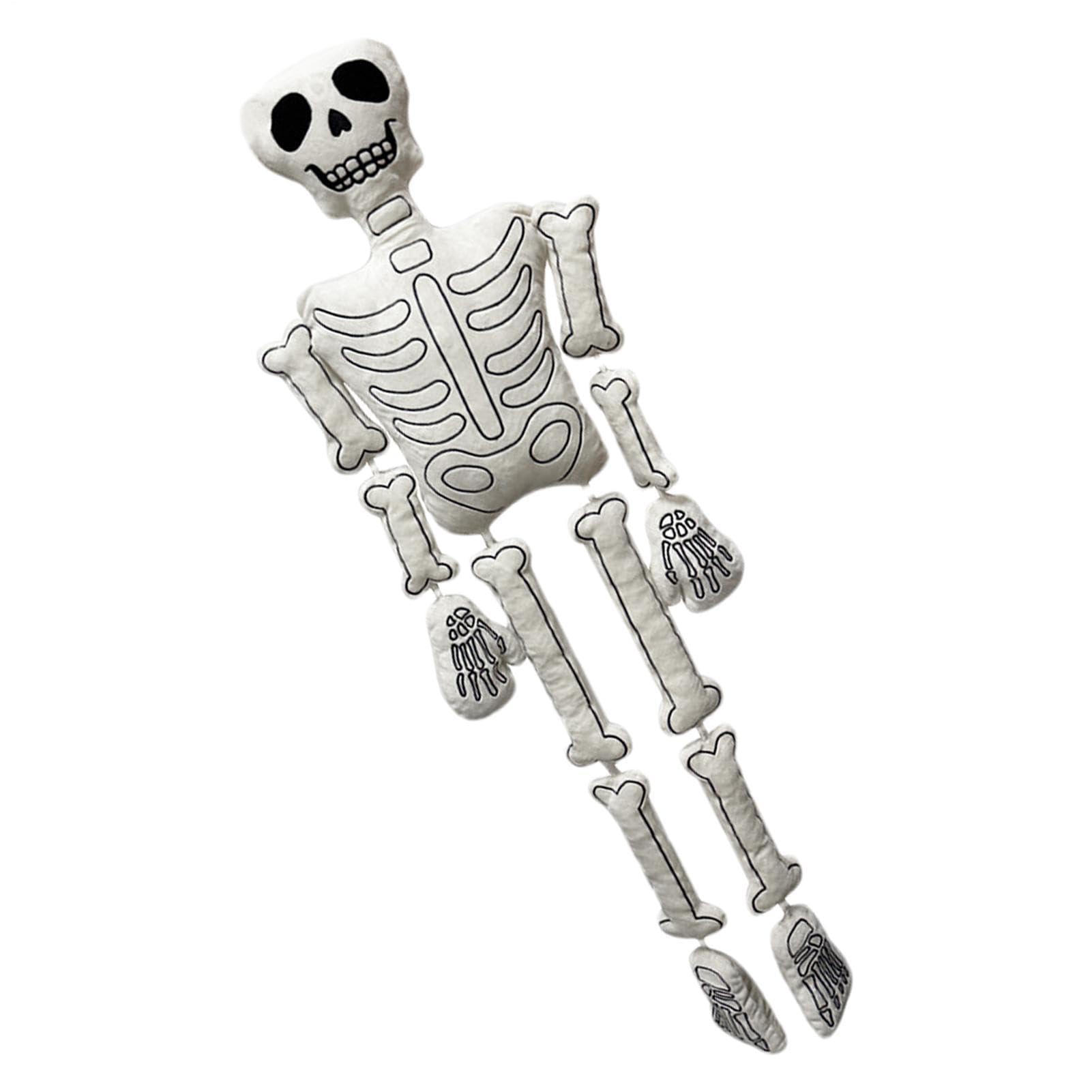 Jouet en peluche effrayant doux et grand squelette pour cadeau d'Halloween