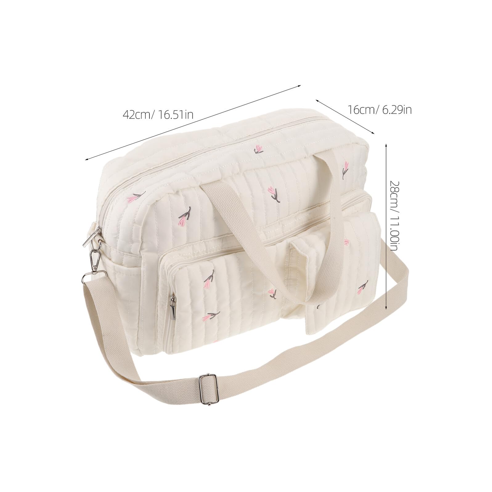 TOYANDONA Wickeltasche für Großem Fassungsvermögen Multifunktional als Reisetasche und Kliniktasche für Schwangere Bedruckt mit Organizer für Outdoor-aktivitäten