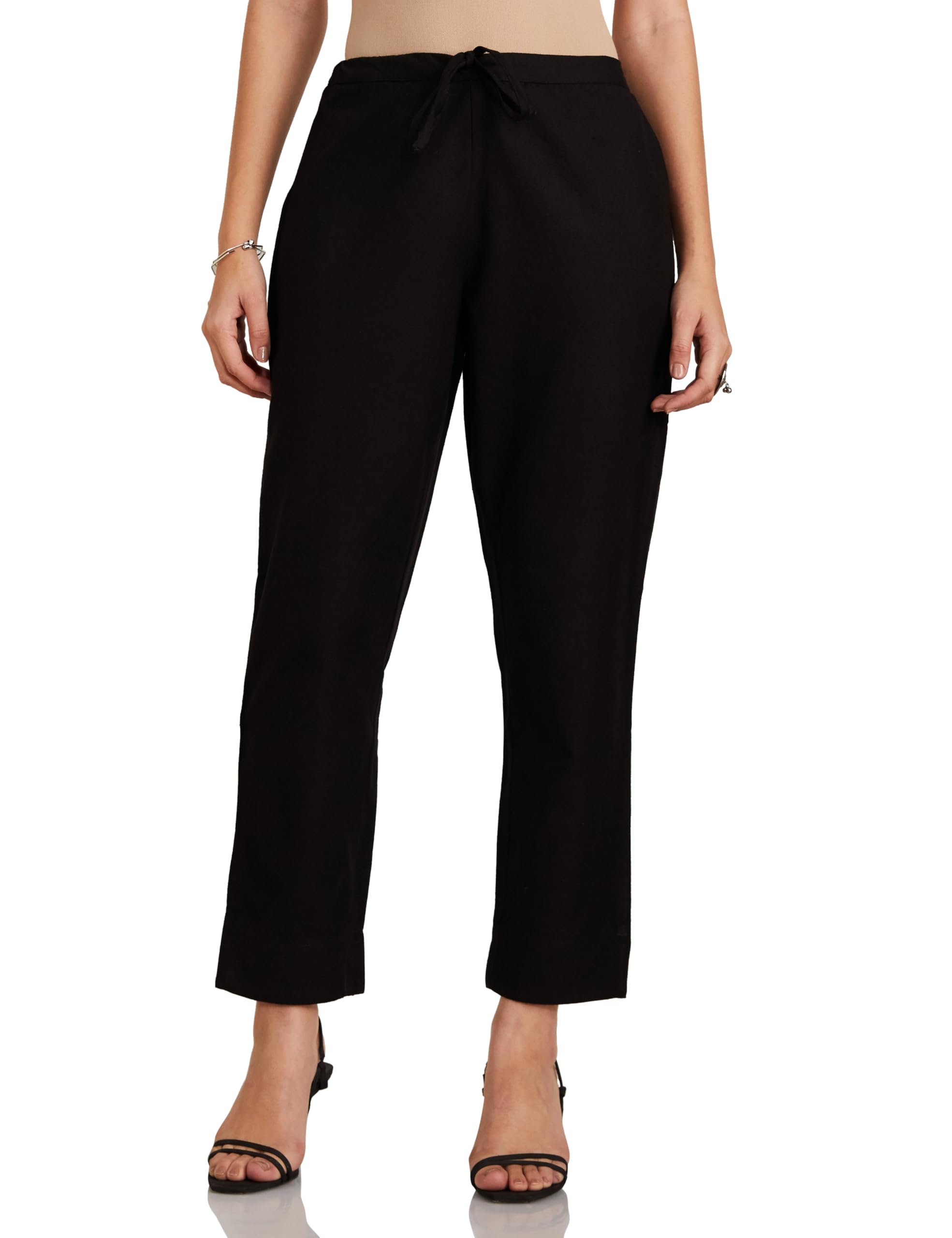 amazon brand - myx Women's Slim Fit Mid Rise Pants-picture-14