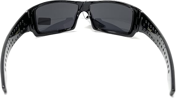 Locs Men's Rectangular Hardcore Wrap Sunglasses - 9054 & 91264 Series