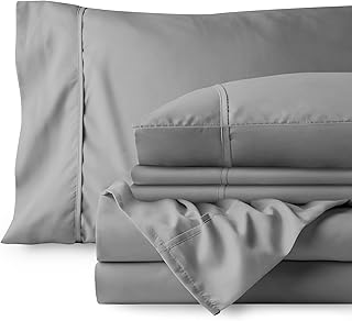 Bare Home 4 Piece Twin XL Bed Sheets - 1800 Deep Pocket Twin Extra Long Sheet Set - Ultra-Soft Sheets - 2 Pillowcases (Twi...