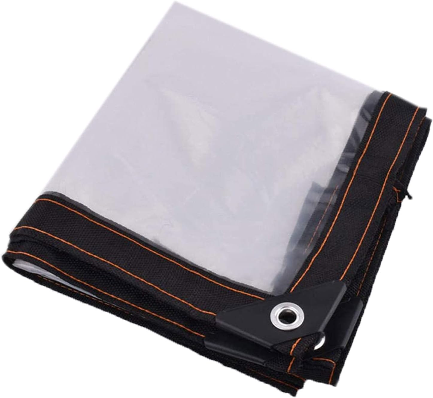 6.5x13ft Tarp Heavy Duty Waterproof, Clear Tarps with Grommets, Tarpaulin Transparent, Poly Tarp Cover Tear Proof Dustproof Windproof Reinforced Corners Multi Purpose Tarps