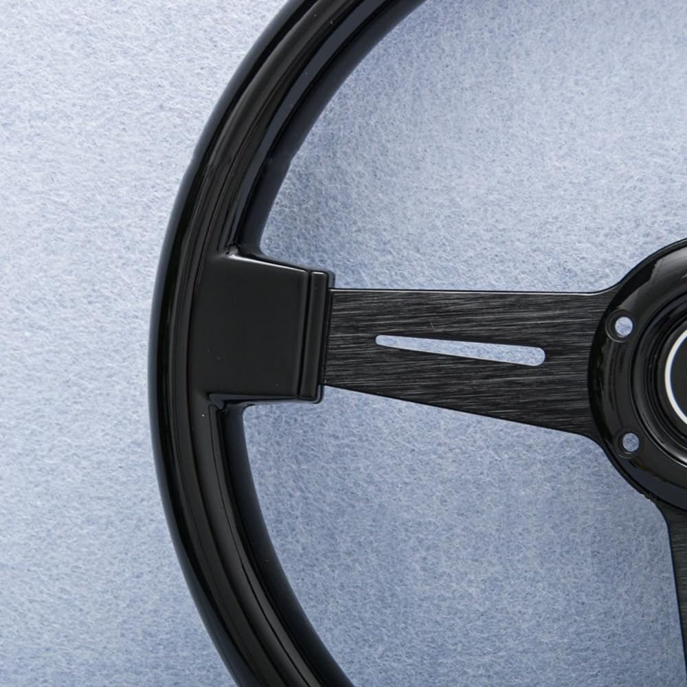 Volante da Corsa Universale,Volante Sportivo Strumenti di modifica del volante sportivo a sgancio rapido concavo da 14 pollici e 340 mm personalizzati