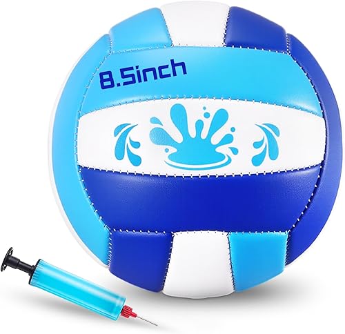 Miniatura 7 de Leitee Balón de voleibol impermeable de 5/8.5 pulgadas para piscina, voleibol acuático, con cubierta suave y bomba para adolescentes, adultos,