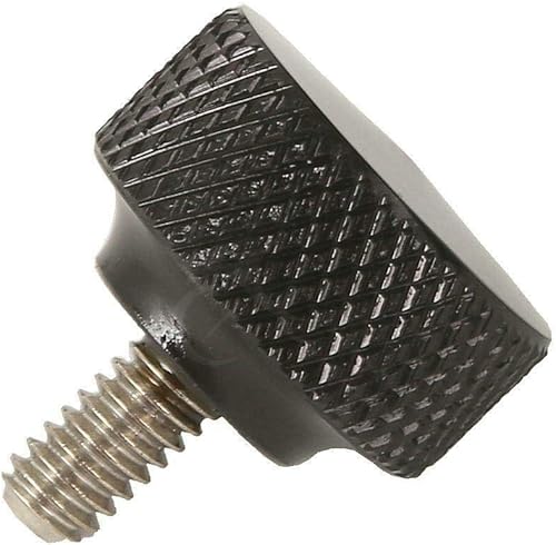 TCT-MOTORPARTS Tornillo de tornillo de asiento negro de acero inoxidable para asiento Harley Davidson con rosca de 14 "-20 para Harley Sportster