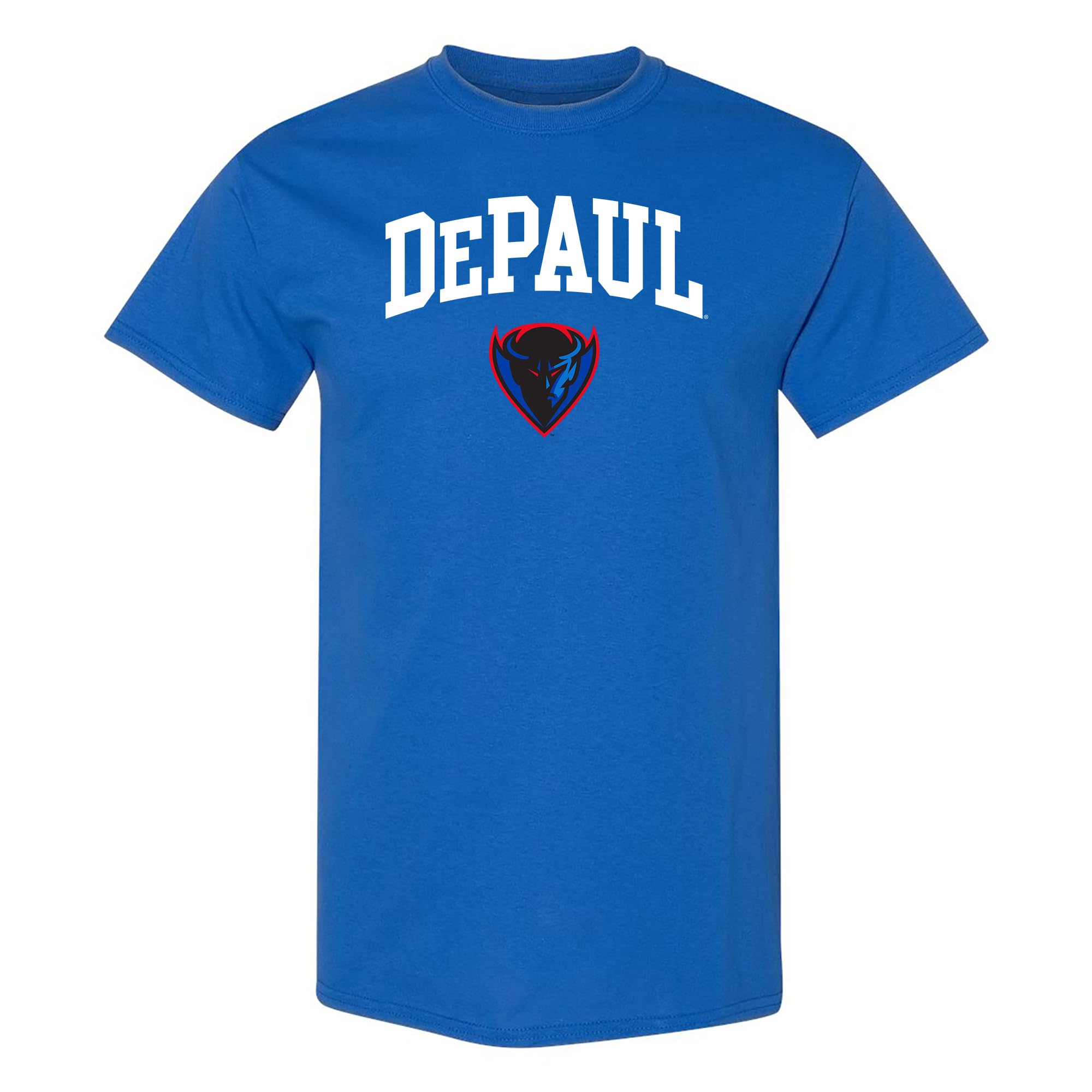 NCAA Arch Logo - NCAA Sports Team Color T Shirt, Depaul Blue Demons Royal, S โ image 1