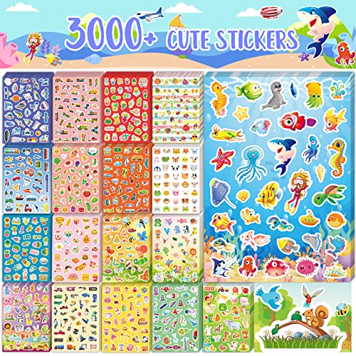 HomSeon 3000+ PCS Kids Stickers Bulk for Water Bottles by HomSeon - Used condition - US$8.09